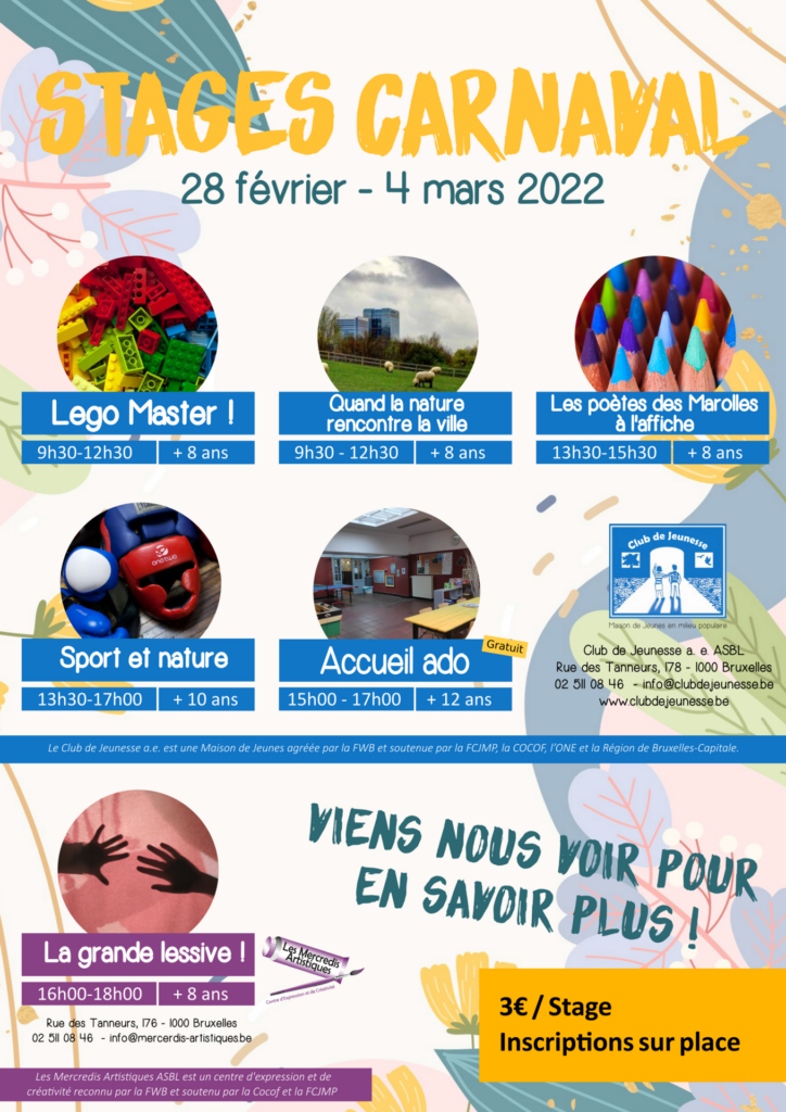 Programme carnaval 2022